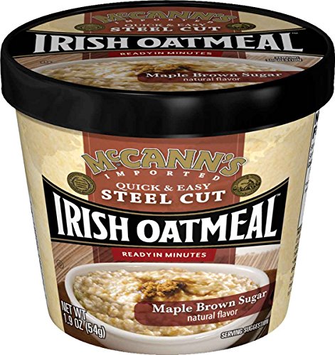 McCann's Maple Brown Sugar Instant Oatmeal Cups, 1.9 Ounce (Pack