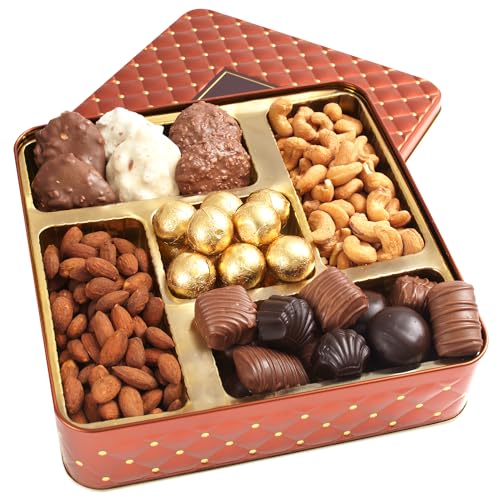 Mothers Day Snack Assortment Gift Basket- Candy and Nuts Gift