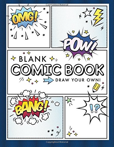 Blank Comic Book (Draw Your Own Comics): A Large Notebook