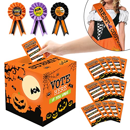 55 PCS Halloween Costume Contest Ballot Kit Orange Halloween Party