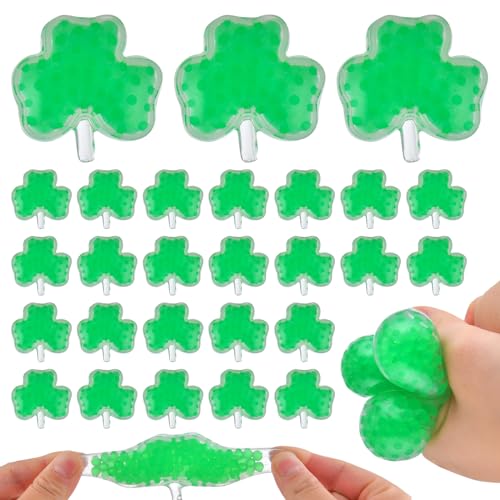 30 Pack St. Patrick's Day Stress Balls, Shamrock Squeeze Ball