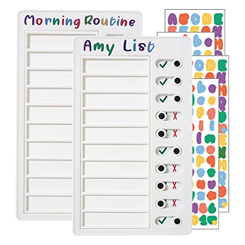 2 pcs Blank to Do List Boards Chore Checklist Boards