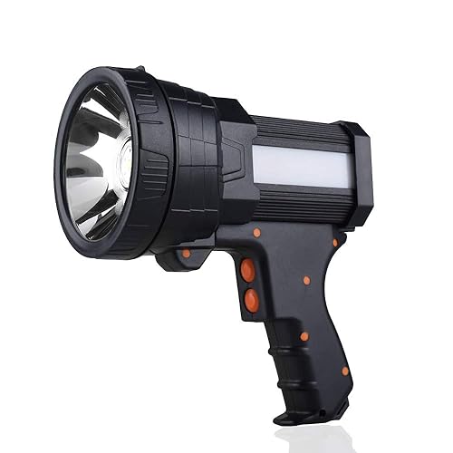 YIERBLUE Rechargeable Spotlight, Super Bright 1000,000 LM LED Flashlight Handheld