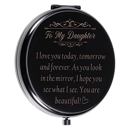 Sophauteem Daughter Gift Compact Mirror from Mom Dad Bride Makeup