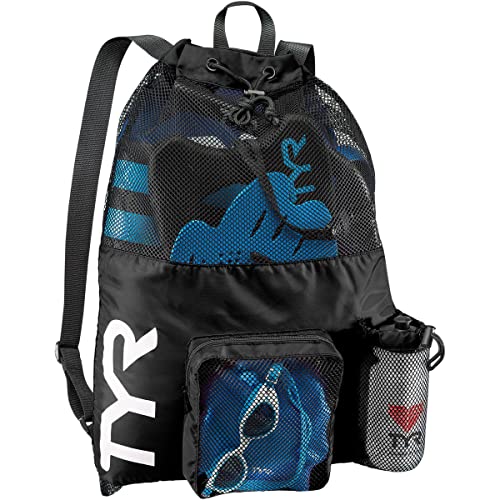 TYR Big Mesh Mummy Backpack for Swim, Gym and Workout