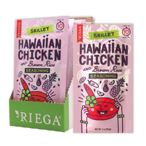 Riega Hawaiian Chicken Skillet Seasoning, Perfect Marinade Mix for Authentic