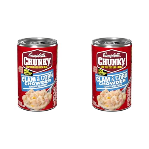 Campbell's Chunky Soup, Clam and Corn Chowder, 18.8 Oz Can