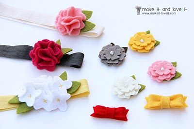 Wool Felt Baby Hair Accessories