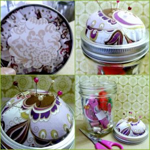 How To Make a Pin Cushion Jar - Make and Takes