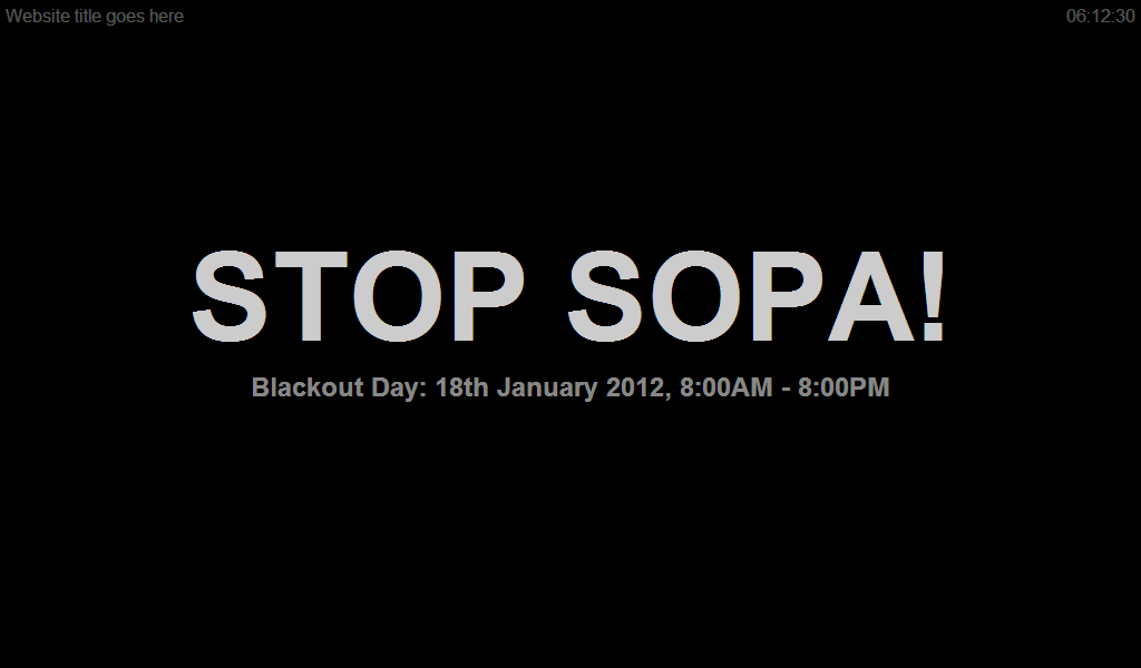 SOPAblackout