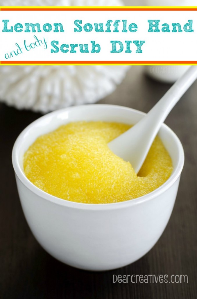 Natural Beauty Tips Lemon Souffle Hand and Body Scrub Homemade beauty DIY