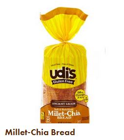 Udis Millet Chia Bread, loaf of bread