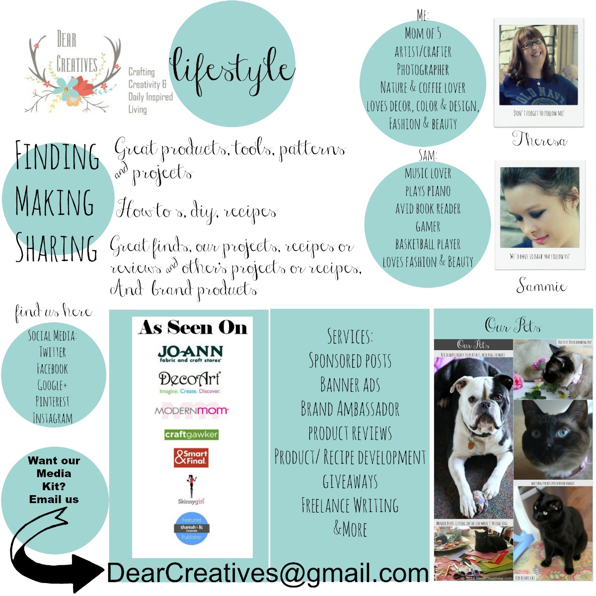 About Page_DearCreatives.com_© 2015 Theresa Huse a lifestyle site with DIY Crafts