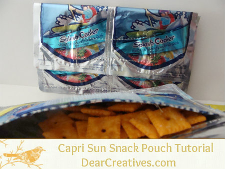 Capri Sun Snack Bag Photo Tutorial & How To