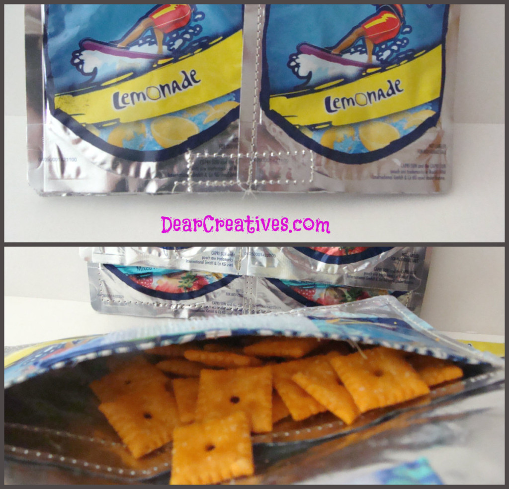 Capri Sun Snack Pouch, tutorial, crafts, sewing