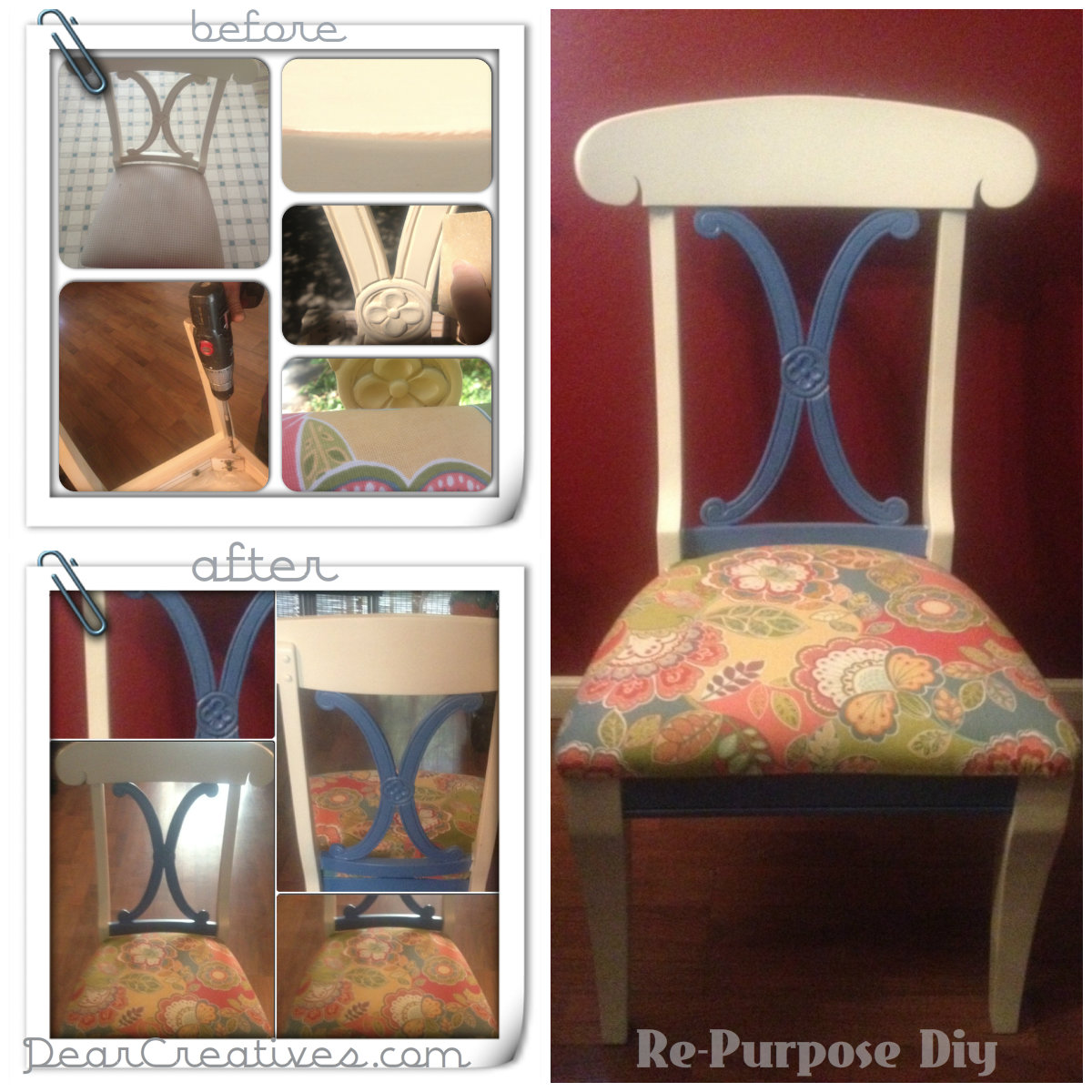 Re-Purposed Pottery Barn Chairs – Part 2 + #Diy Tutorial