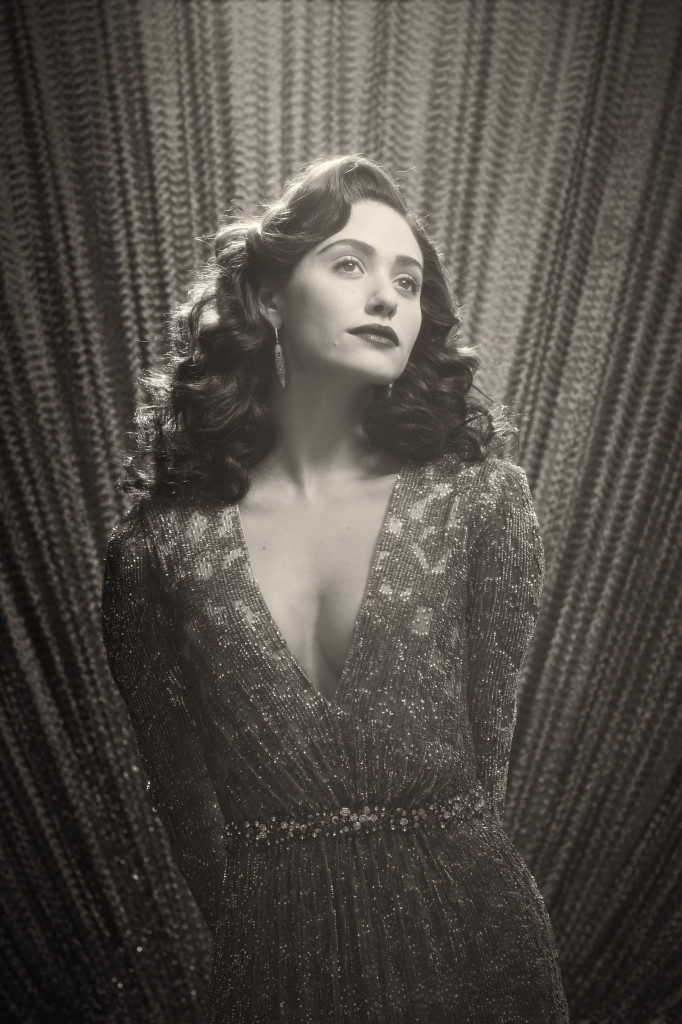 Emmy Rossum, Sentimental Journey, Emma Rossum 40's style pose