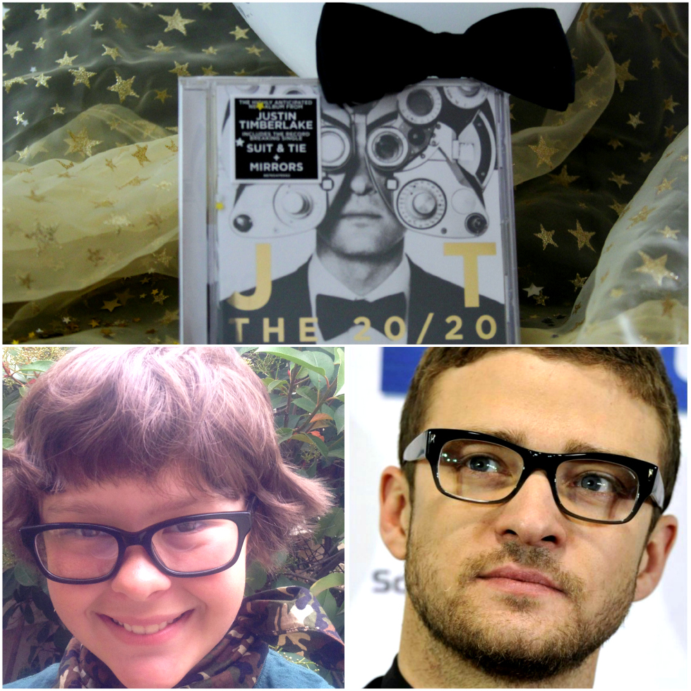 20 20 The Experience, JT in glasses, girl in glasses Theresa Huse 2013