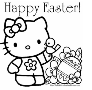 Hello-Kitty-Easter-Coloring-Page