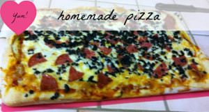 Homemade pizza