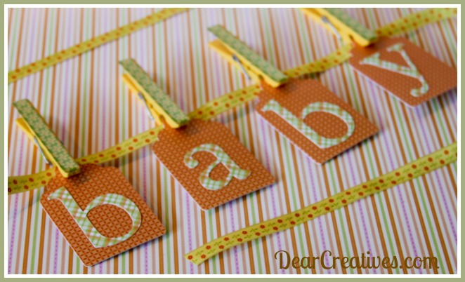 Paper-Crafts “Baby” Banner & Puppy Luv