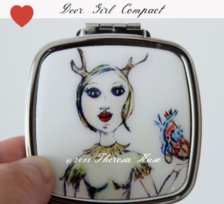 Deer Girl Compact © 2013 Theresa Huse 2013