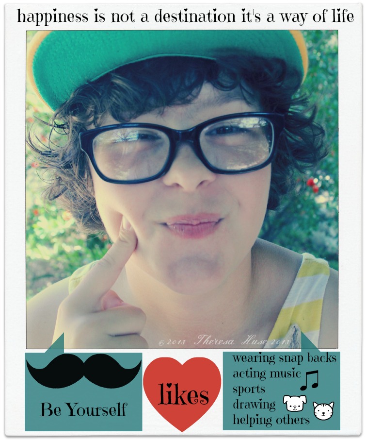 Girl with hat and glasses, Sammie © 2013.Theresa Huse 