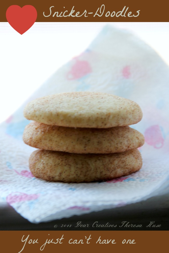 Teaching Kids to Bake And Snicker-Doodles Recipe