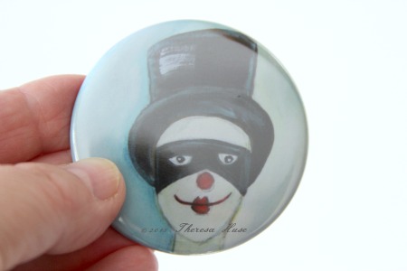 Vintage Clown Button © 2013Theresa Huse 2013-