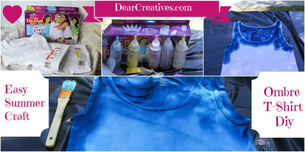 TieDye Technique HowTo Make Ombre TieDye TShirts Dear Creatives
