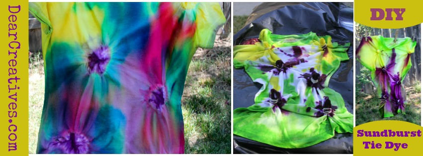 Tie-Dye Technique How-To Make Ombre Tie-Dye T-Shirts - Dear Creatives