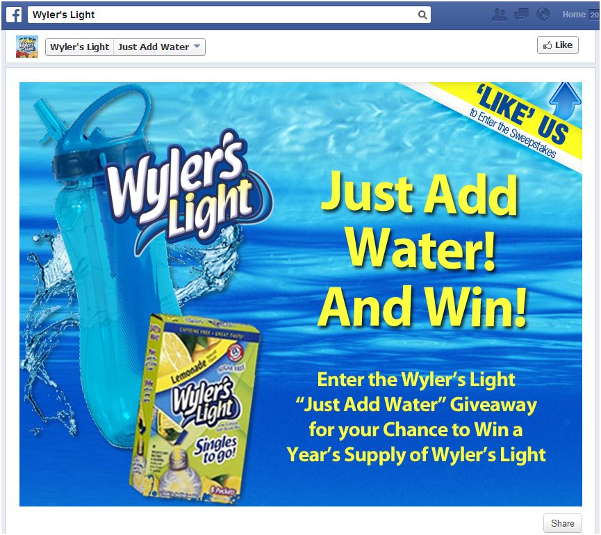 Perfect On The Go Beverage Wyler’s Light #JustAddWater