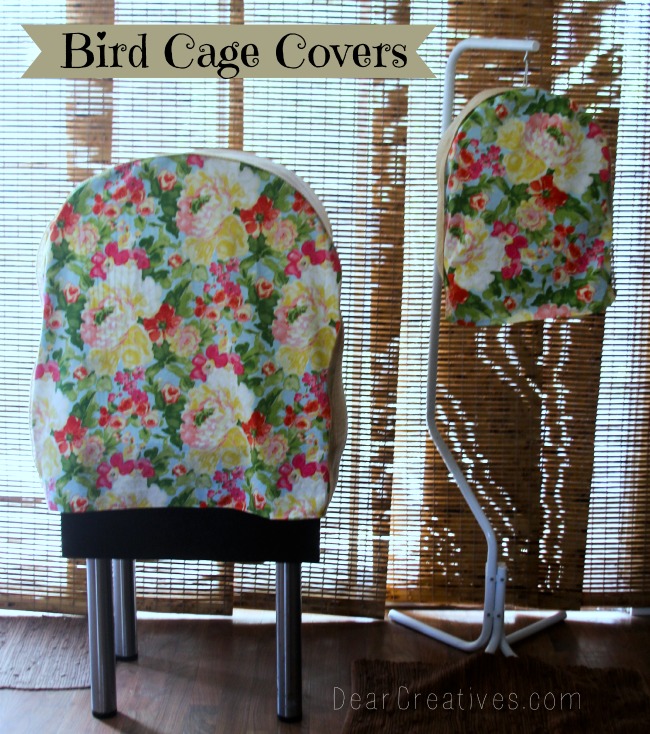 How to make a pattern and sew bird cage covers. DIY bird cage covers