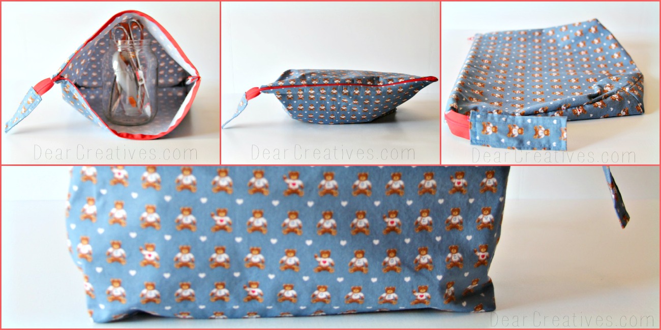 Simple #Sewing :  Wide Mouth Zipper Pouch / Diaper A Go Go