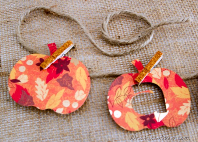Cricut Crafts | Fall Banner DIY | DIY a cardstock paper banner by using a Cricut A is for Autumn