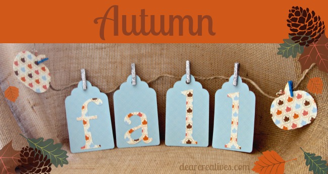 Easy Fall Banner #Paper-Crafting