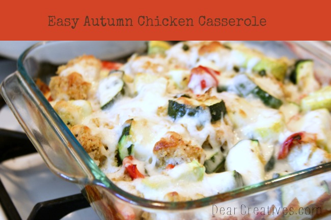 Chicken Casserole, easy dinner, one pot meal, DearCreatives.com, Theresa Huse 2013