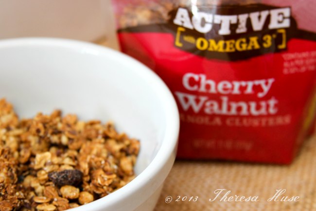 Granola in a bowl, Cherry Walnut Granola, DearCreatives.com, Theresa Huse 2013