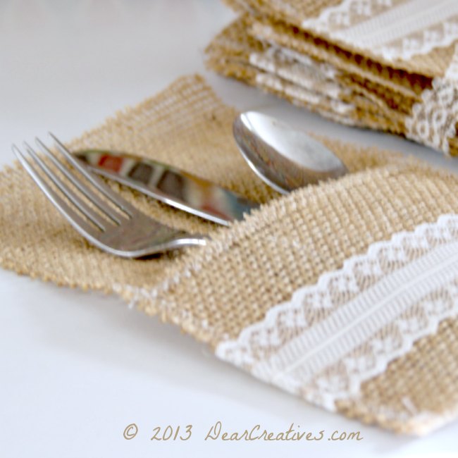 Burlap Crafts_ Burlap Utensil Holder_ Theresa Huse 2013