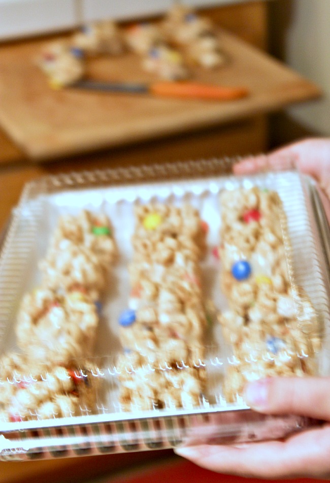 Cherrios Krispy Treats in covered tray_ T#shop_heresa Huse 2013