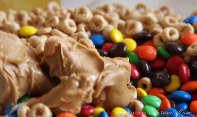 Cherrios peanut butter Marshmallow treats