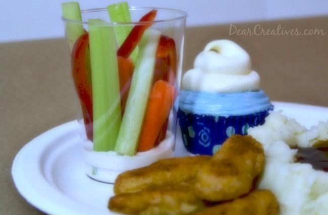 Chicken Tenders_ Smashed Potatoes_Veggie Cup_Cupcake_#Shop_Theresa Huse 2013