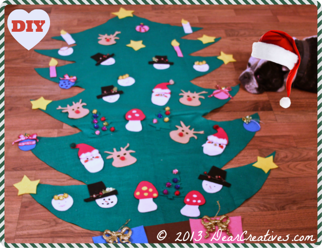 Felt Christmas Tree Diy_ DearCreatives.com_Theresa Huse 2013