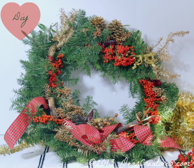 Holiday Wreath_Chirstmas Wreath_Wreath_DearCreatives.com_Theresa Huse 2013