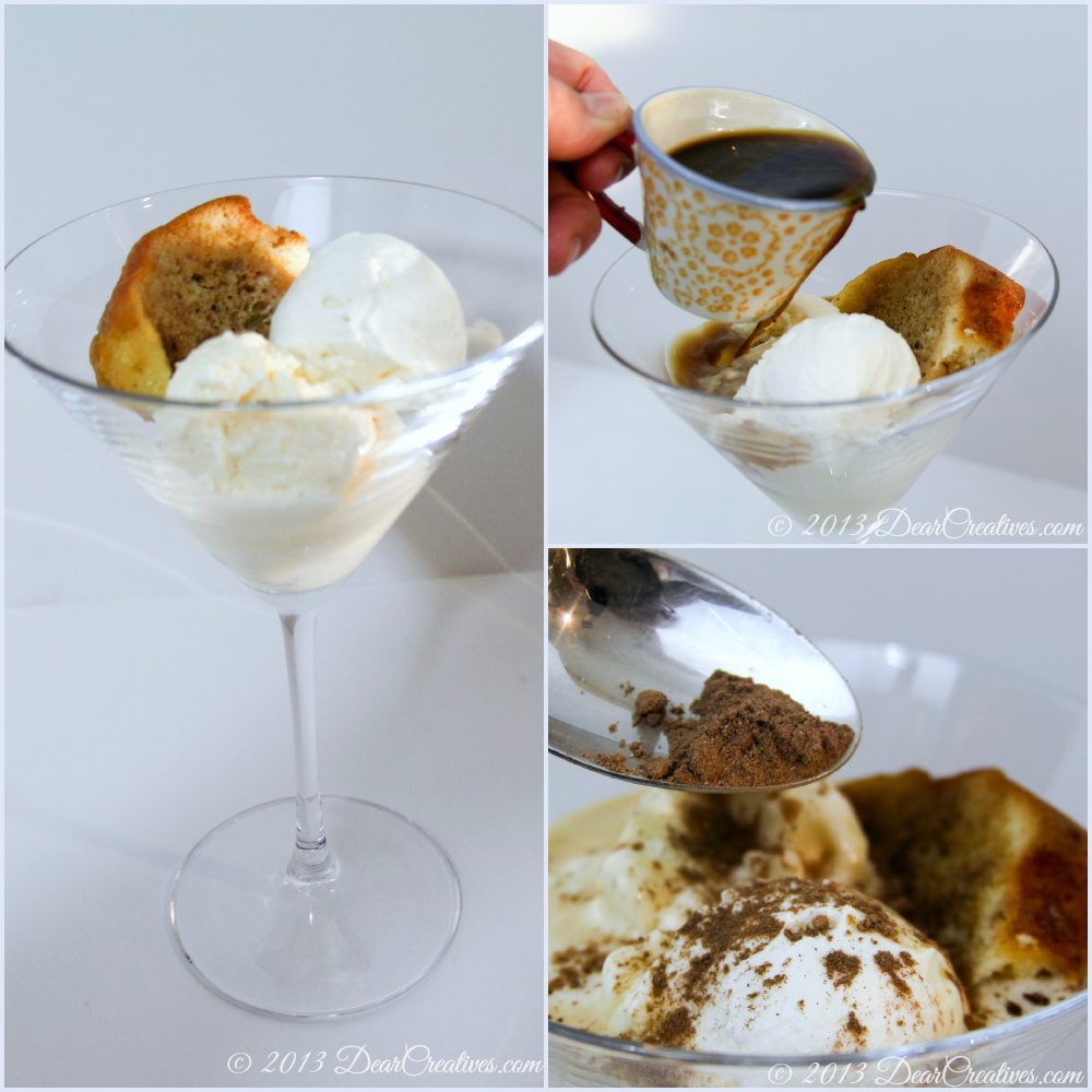 Tiramisu Affogato Dessert Steps set up to drowning with coffee_#shop_DearCreatives.com_ Theresa Huse 2013