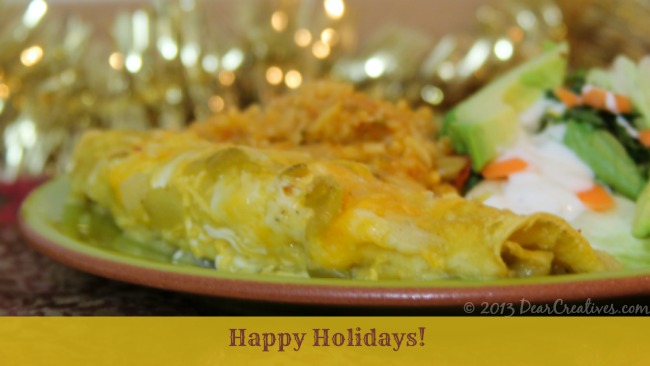 Best Holiday Entertaining Recipe: Cheesy Veggie Enchiladas + #KraftHolidaySavings