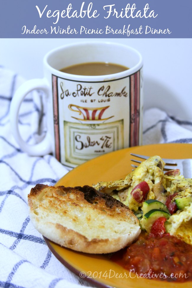 Meal Plan Monday: Indoor Dinner Picnic with Frittata #Recipe