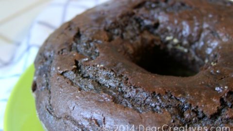 Chocolate Beet Cake - this is an easy bundt cake recipe that has fresh beets inside. The combination of chocolate and beets is a winner!