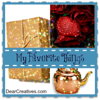 link up party |my favorite things linkup button dearcreatives