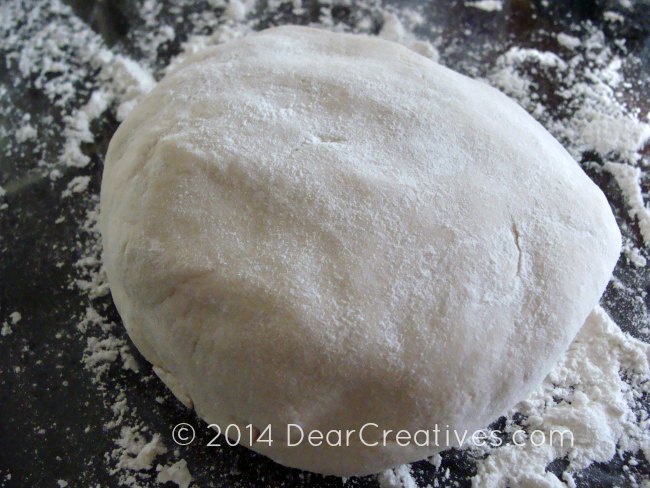 salt dough_ball of salt dough